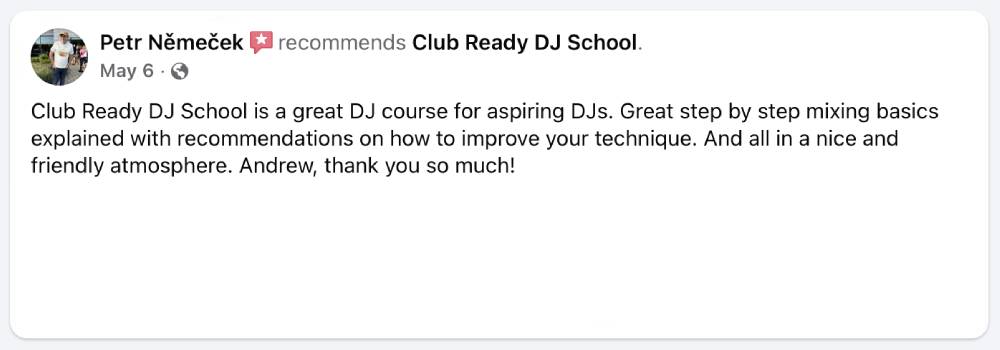 Student testimonial