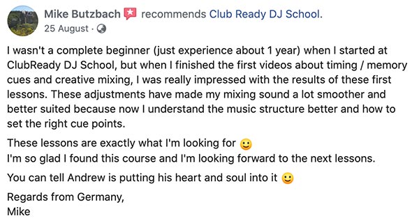 Student testimonial