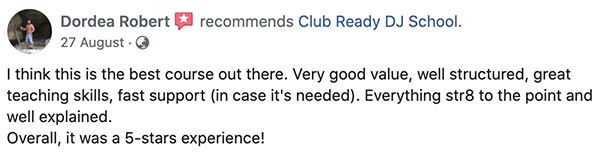 Student testimonial