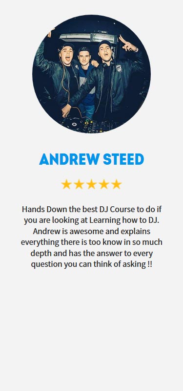 Andrew Steed testimonial