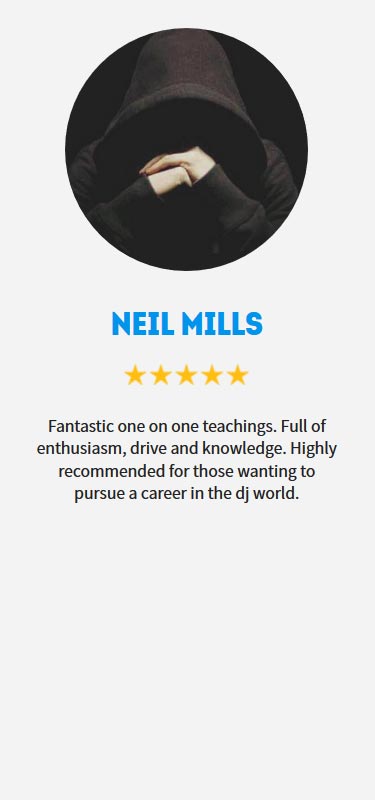 Neil Mills testimonial