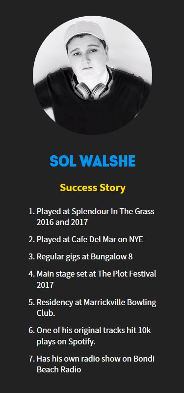 Sol Walshe testimonial